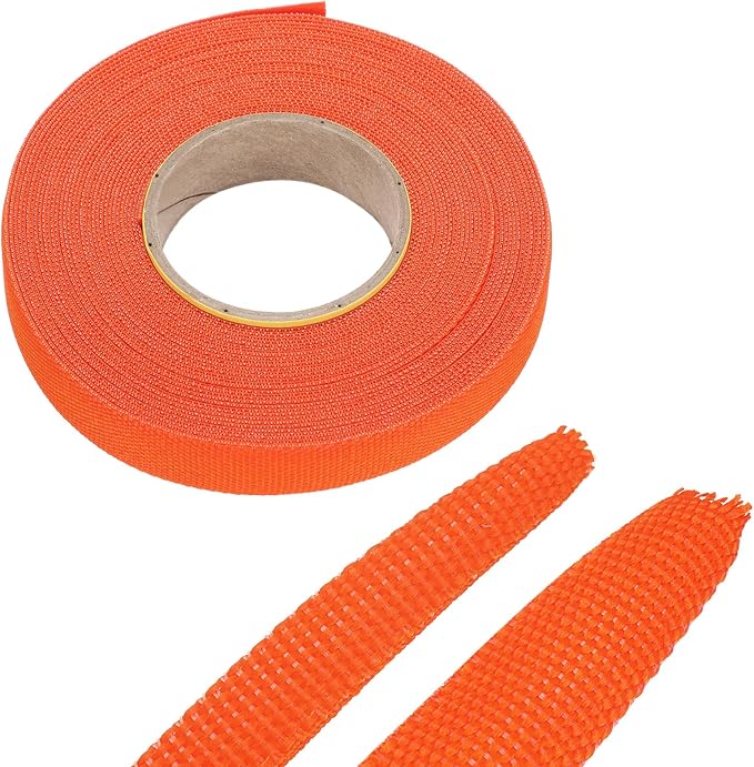 MECCANIXITY Braided Cable Sleeves Heat Shrinkable Fabric Sleeving, 1/2" 40ft by MECCANIXITY