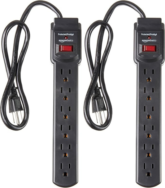 Amazon Basics Surge Protector Power Strip, 6-Outlet by AmazonBasics