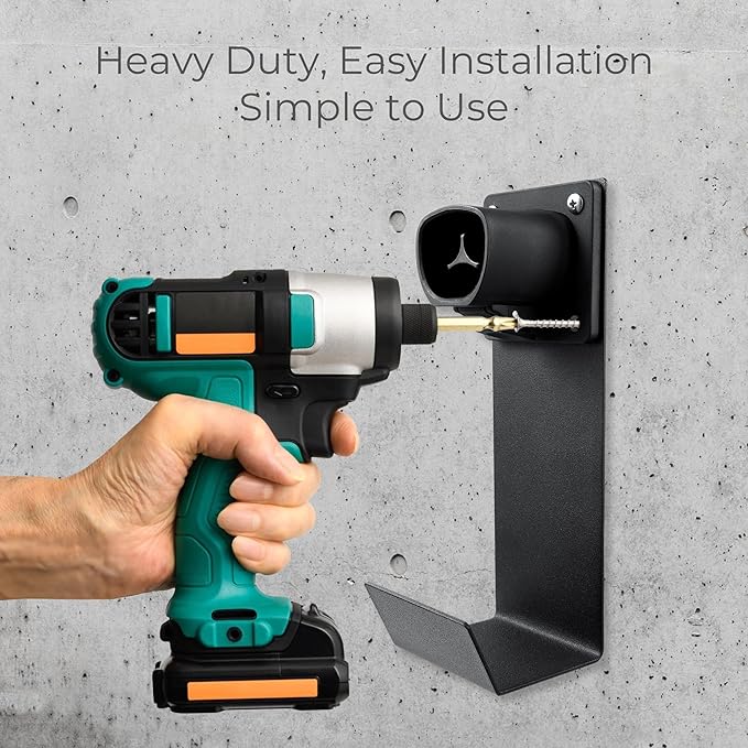 Lectron Tesla NACS Electric Vehicle Charger Nozzle Holster Dock & J-Hook - Image 5