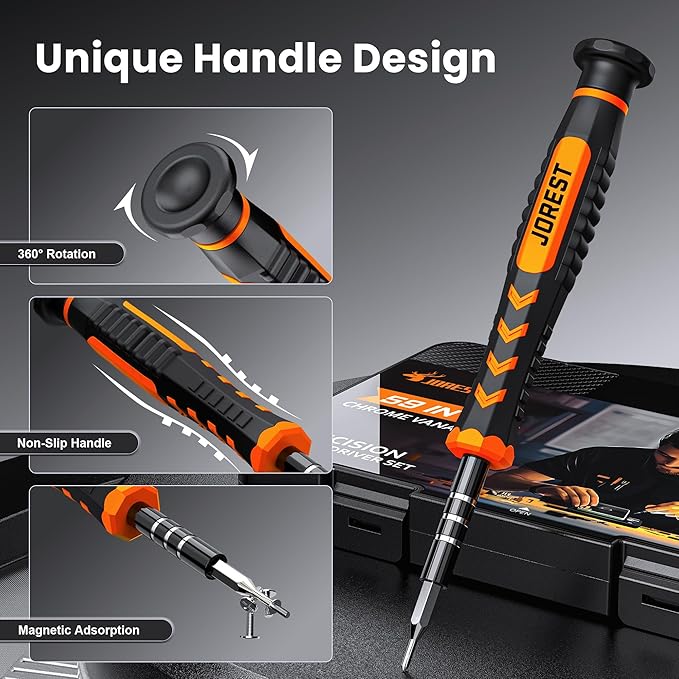 JOREST 59Pcs Small Precision Screwdriver Set - Image 2