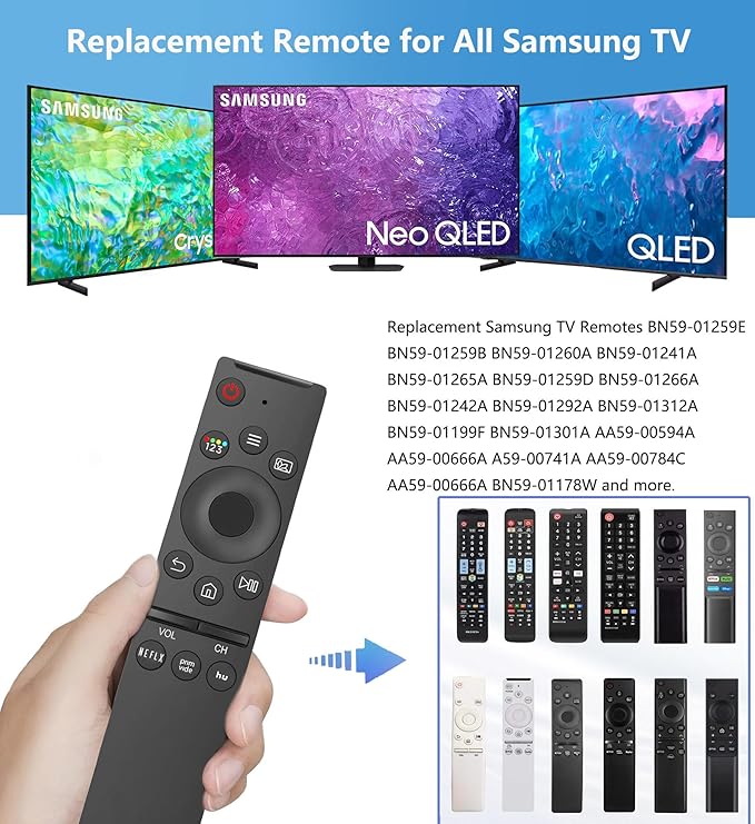 Replacement Remote Control for Samsung TV, Compatible for All Samsung TV LED - Image 3