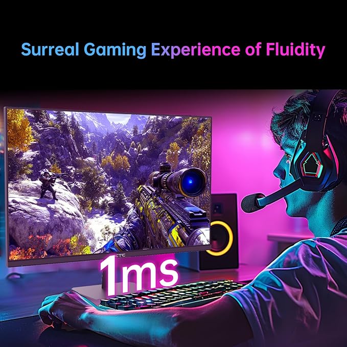 KTC 24 Inch 180Hz/190Hz Gaming Monitor, FHD PC Computer Monitor - Image 3