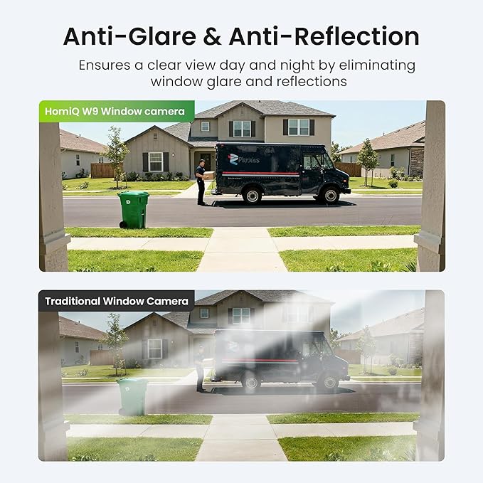HOMIQ LIFE Window Security Camera 2K, Indoor WiFi Cameras 2.4GHz/5GHz, 2 Pack - Image 5
