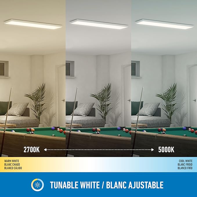 artika Skyshade 30″ LED Flat Panel Ceiling Light – 4, 000 Lumens, RGB + Tunable - Image 5