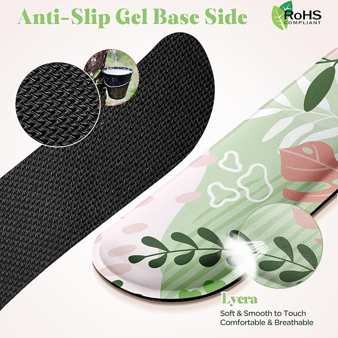 Gimars Enlarge Silky and Superfine Fabric Gel Memory Foam Keyboard Wrist Rest - Image 3