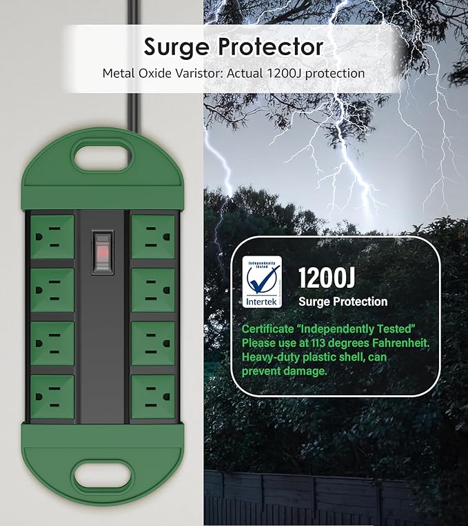 CCCEI Outdoor Power Strip Weatherproof - Image 3
