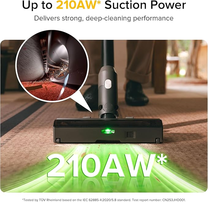 roborock H60 Ultra Cordless Stick Vacuum Cleaners, Upgraded 210AW Suction Stick - Image 2