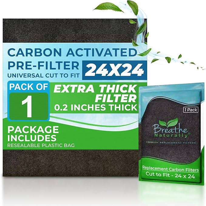 Breathe Naturally Universal Cut To Fit Carbon Activated Air Filter by BreatheNaturally