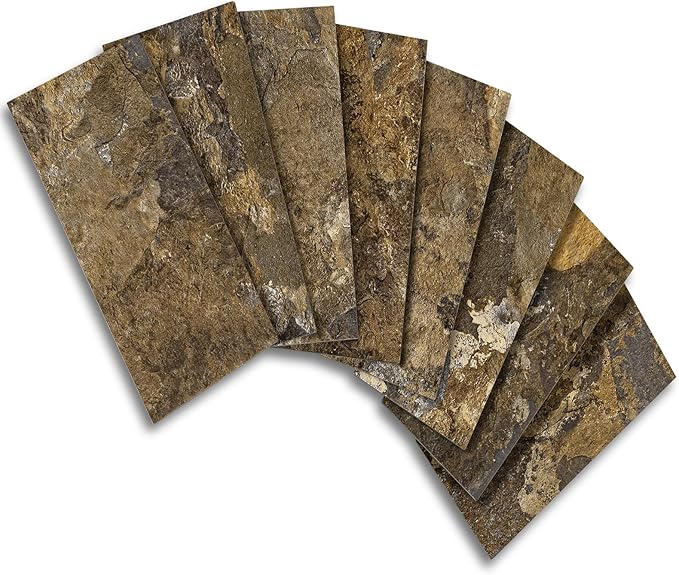 Vamos Tile 100 Pieces Peel and Stick Backsplash Tiles, Rust Slate Stick on - Image 9