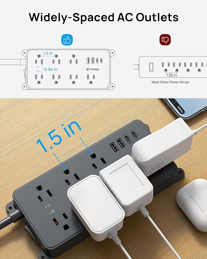 TROND Power Strip Surge Protector - Image 3