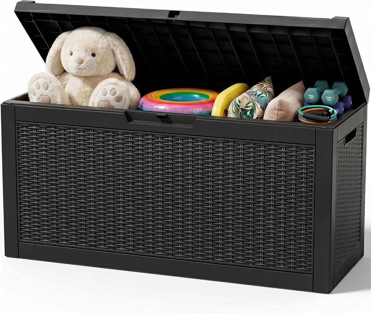 outdoor storage box,100 gallon waterproof resin patio deck, main product view