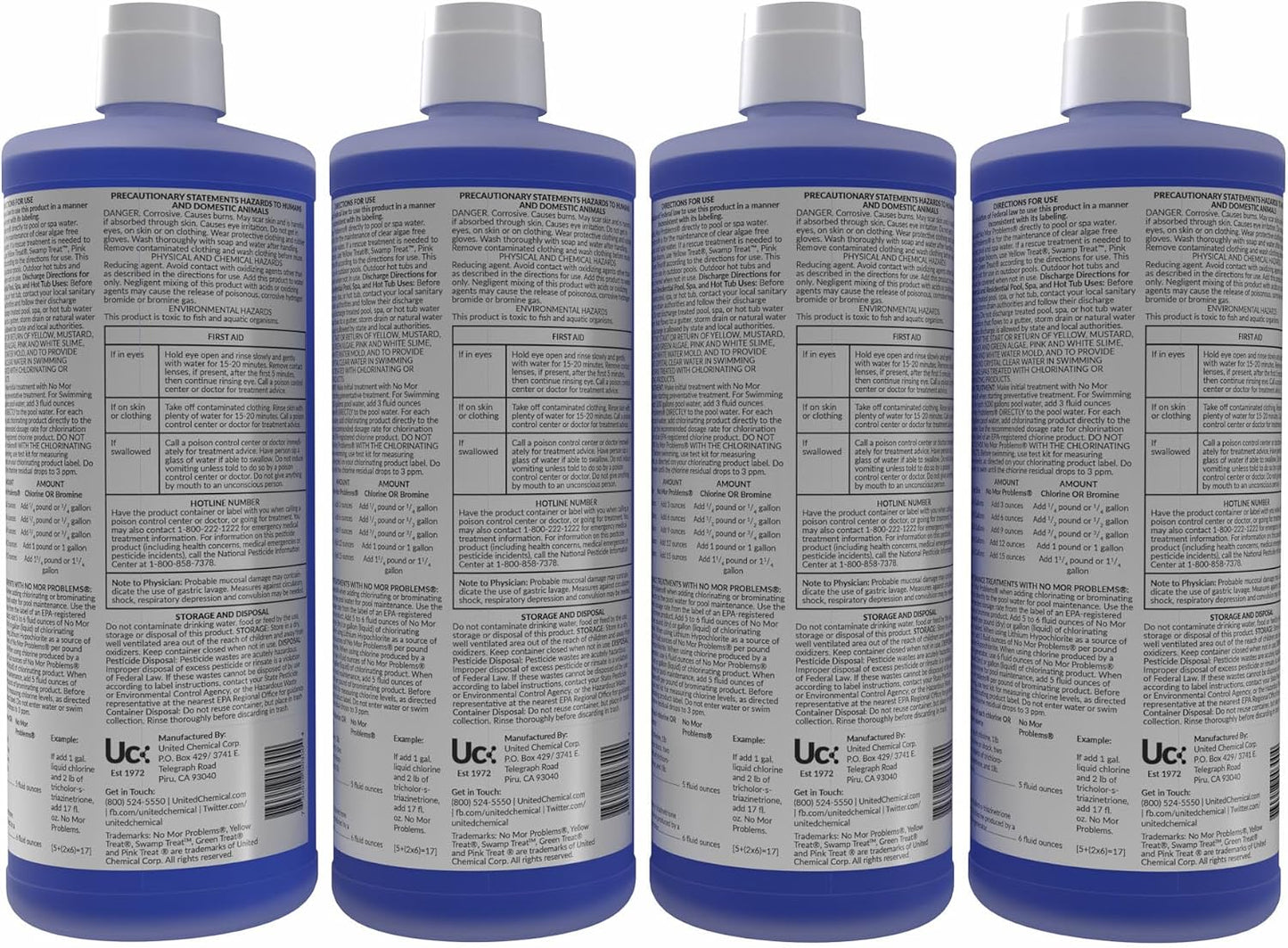 4 PACK - United Chemical No Mor Problems 1qt NMP-C12