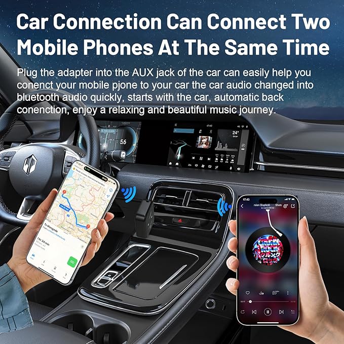 Airplane Bluetooth 5.3 Transmitter Adapter, 3.5mm to Dual Bluetooth Audio - Image 5