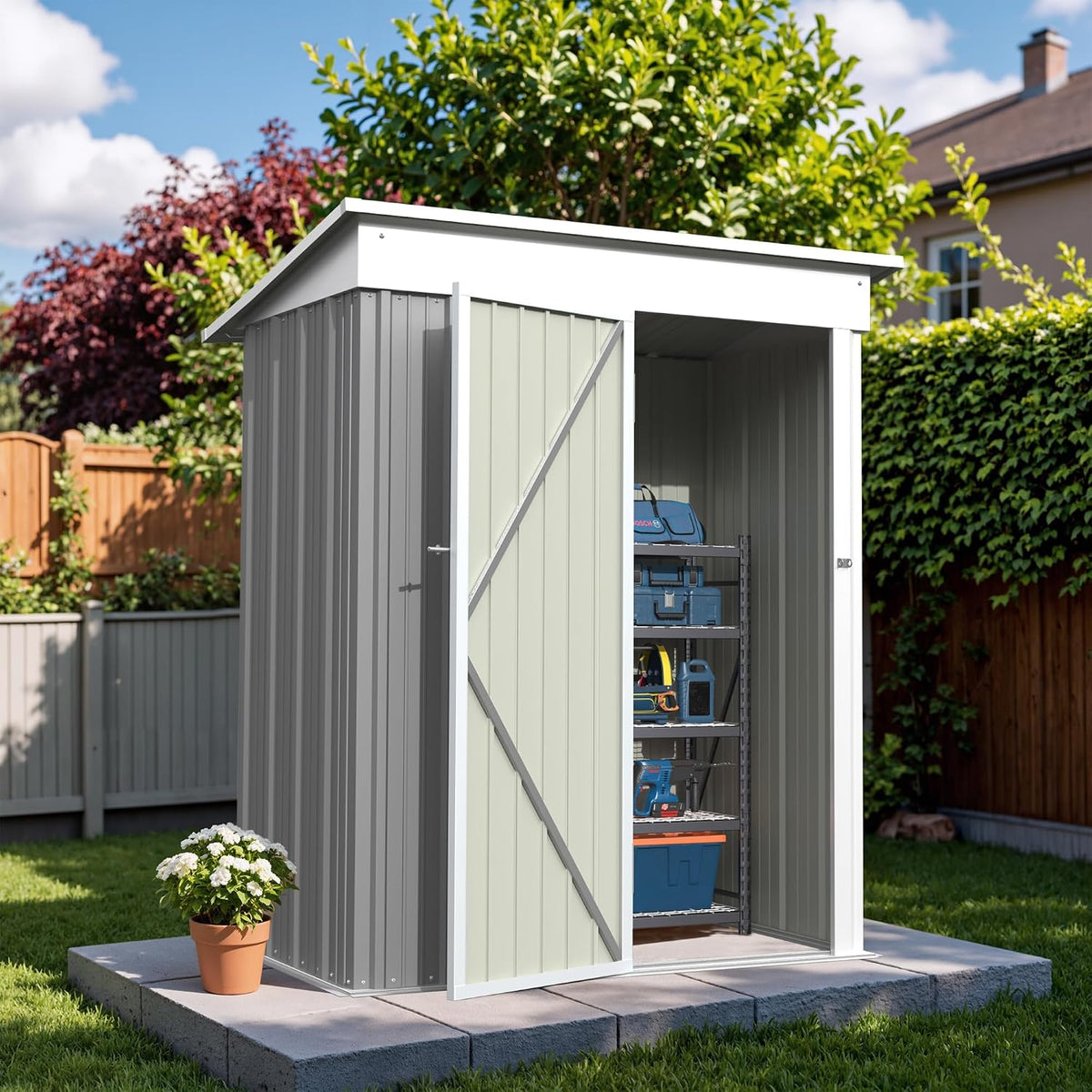 greesum outdoor storage shed 5 x 3 ft., main product view