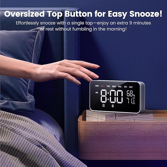 Dekala Bed Shaker Loud Alarm Clock - Image 8