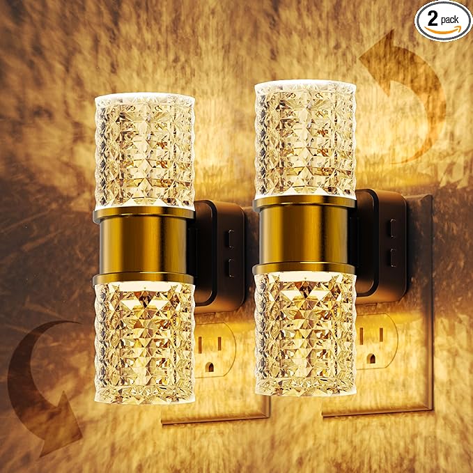 L LOHAS LED Night Light, Dimmable Night Lights Plug into Wall, 2 Pack 0-100LM by LLOHASLED