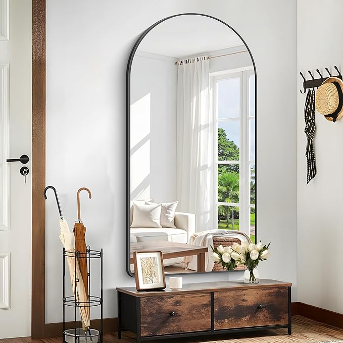 Arched Bathroom Mirror, Wall Mounted Mirror, Living Room, Vertically Hanging - Image 3