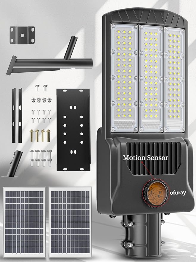 Ofuray OL-12000W Solar Street Lights Outdoor, Parking Lot Lights Commercial - Image 7