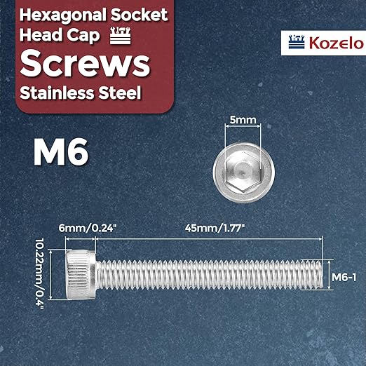 Kozelo 30pcs Socket Head Cap Screws - Image 2