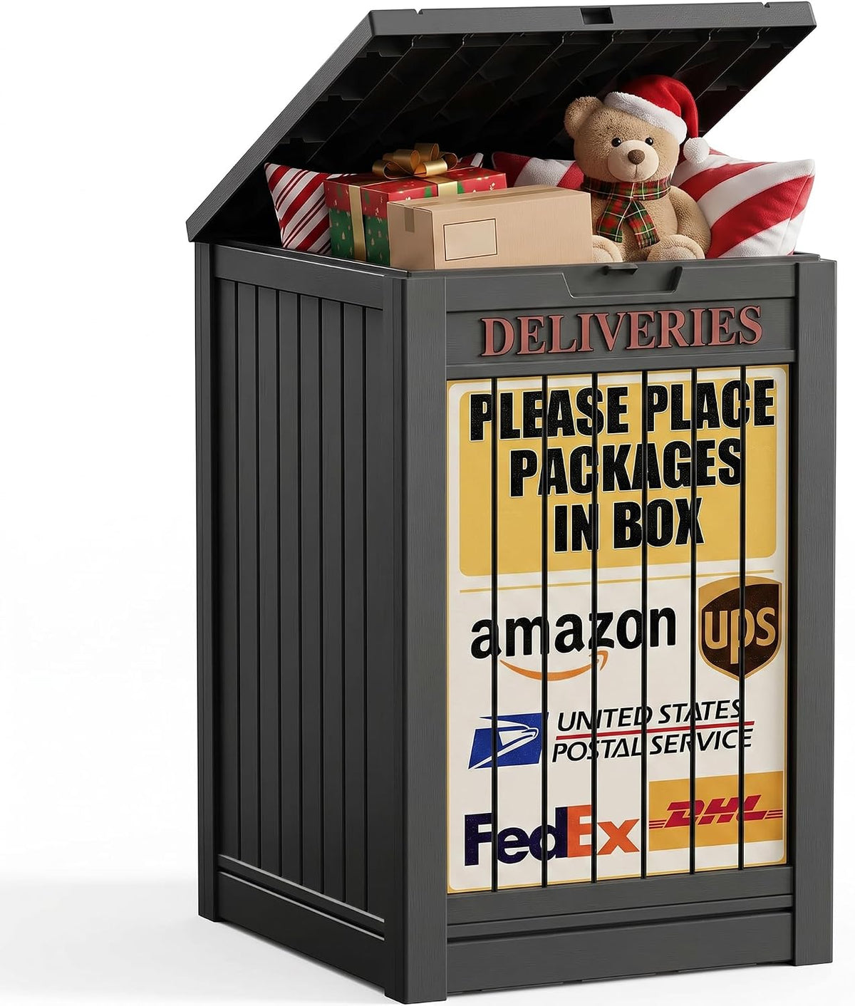 package delivery boxes for outside, deck storage box, main product view