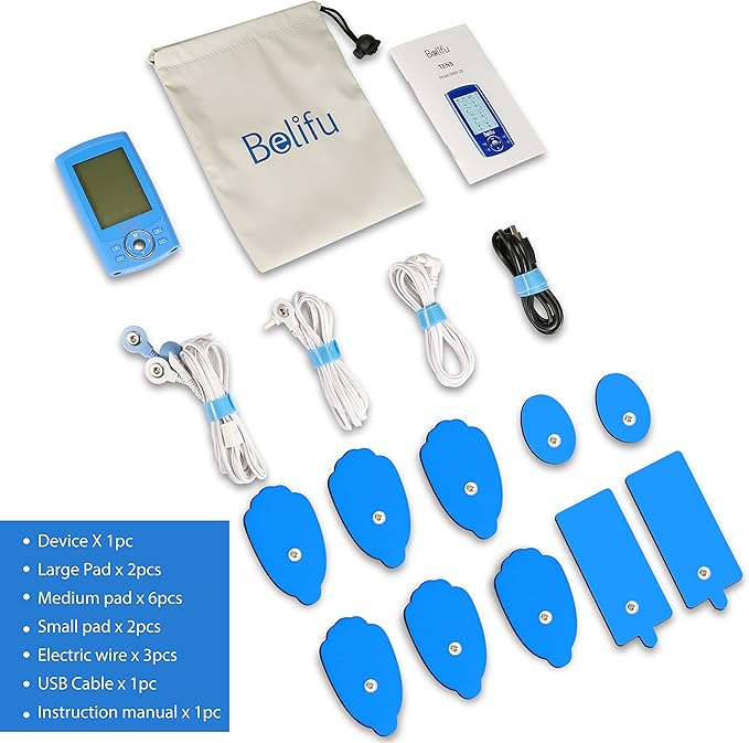 Belifu Dual Channel TENS EMS Unit 24 Modes Muscle Stimulator - Image 7