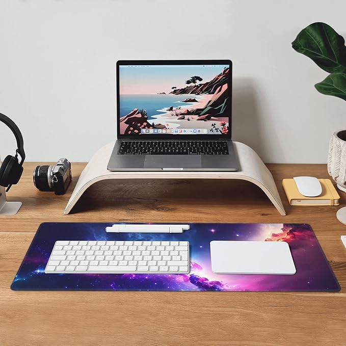 Colorful Night Sky Extended Big Mouse Pad Large, XL Gaming Mouse Pad Desk Pad - Image 9