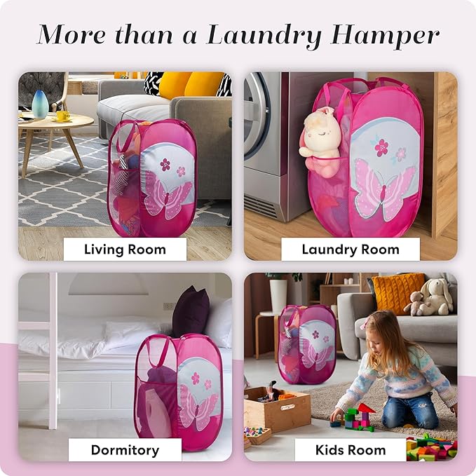 Handy Laundry Collapsible Mesh Pop Up Hamper - Image 8