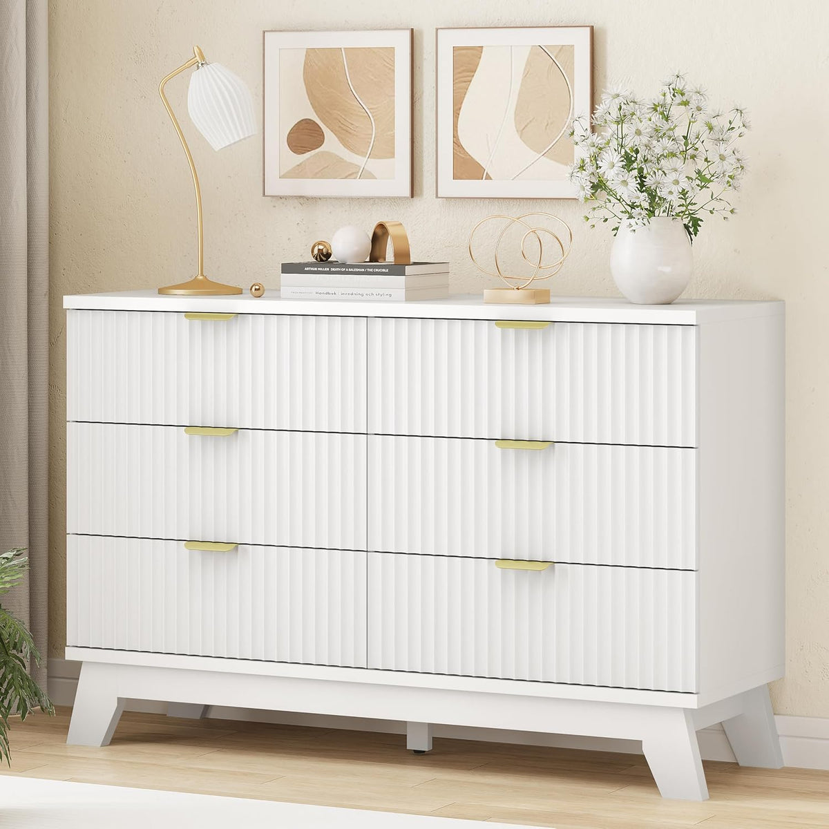 Fluted Dresser for Bedroom