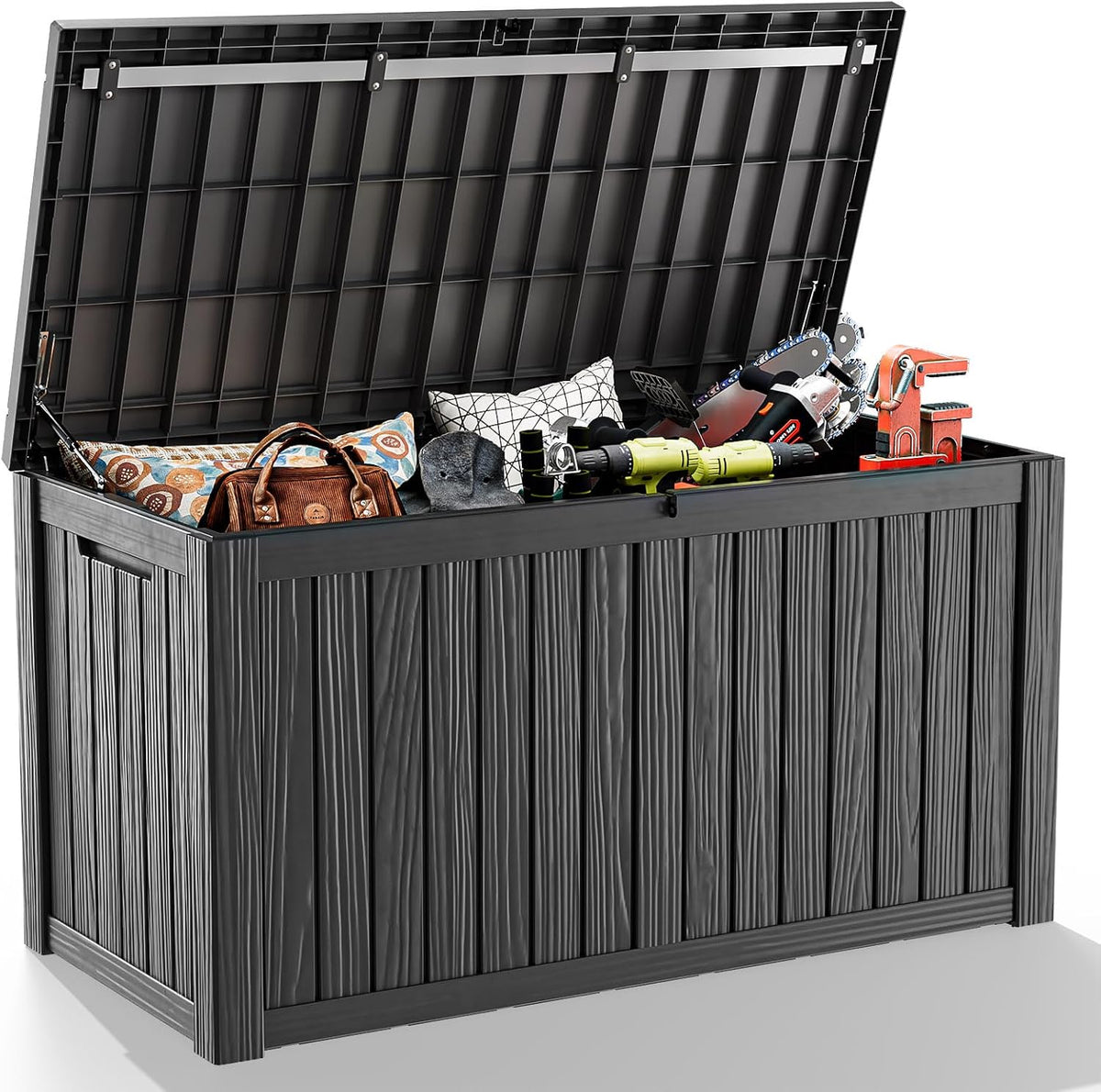 180 gallon outdoor storage box, large resin deck, main product view