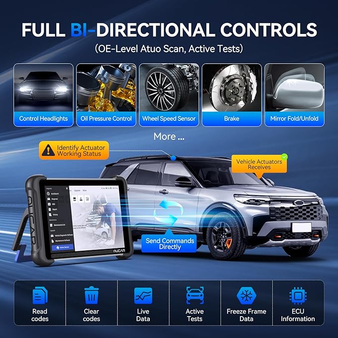 MUCAR 892BT AI-Assisted Bidirectional Scan Tool, Full System OBD2 Scanner - Image 5