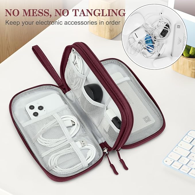 FYY Electronic Organizer, Travel Cable Organizer Bag Pouch Electronic - Image 5