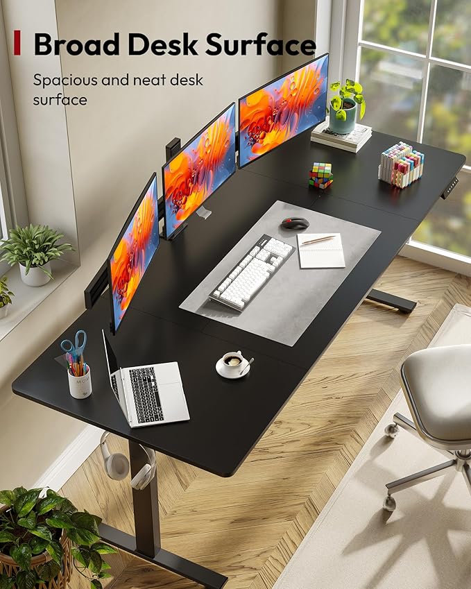 SANODESK Electric Standing Desk 79 x 32 Inches Height Adjustable Stand Up - Image 5