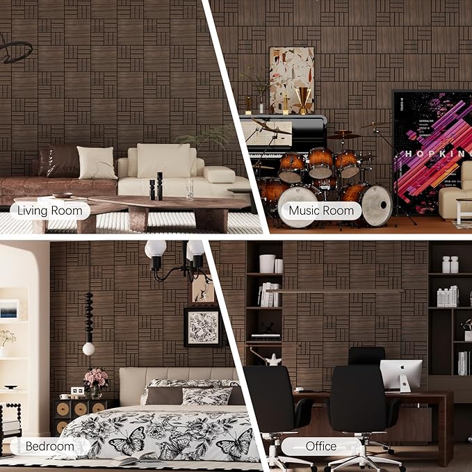 ARMURO 4 Packs Acoustic Wall Panels - Image 8