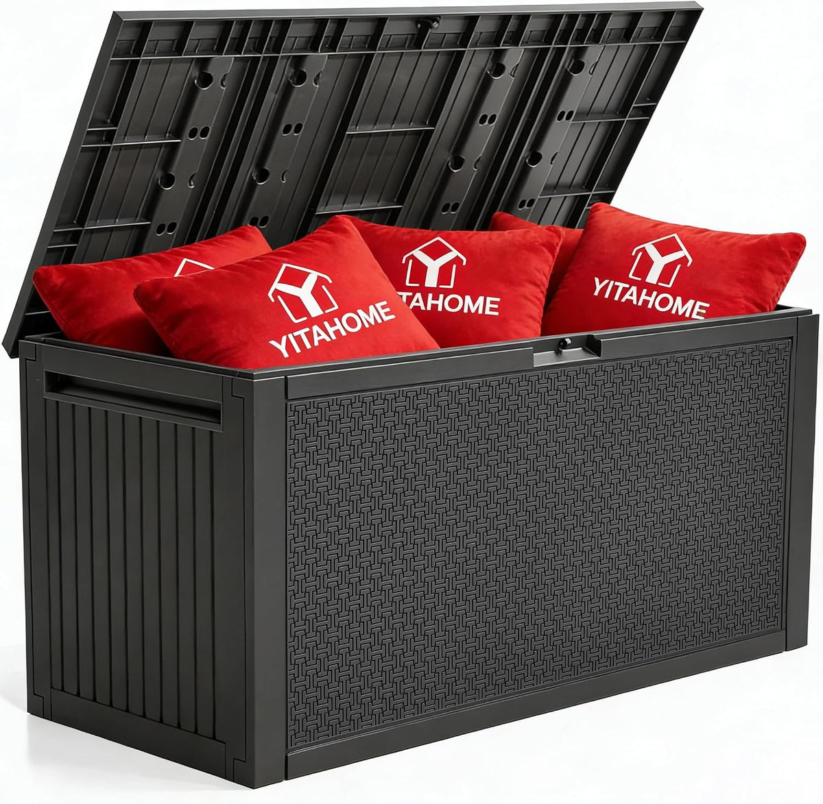 yitahome 95 gallon large outdoor deck box, main product view