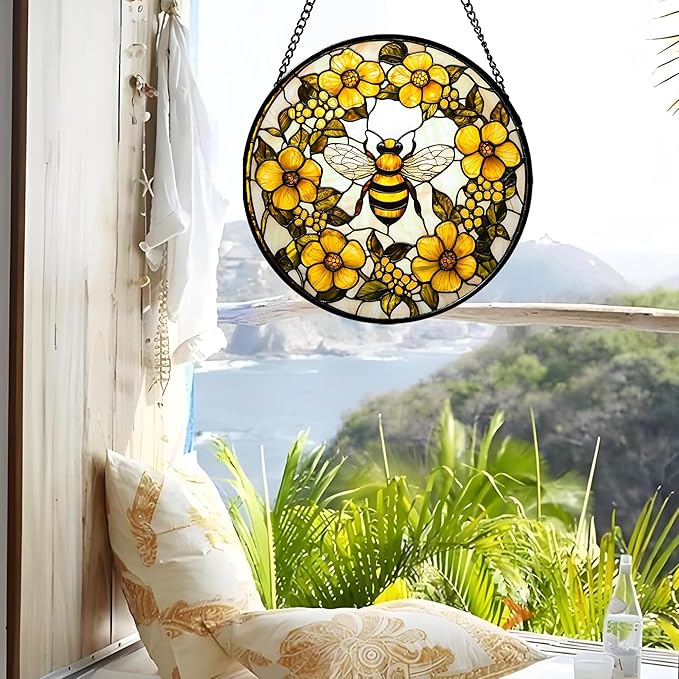 AMDERVEN Stained Glass Window Hanging - Image 4