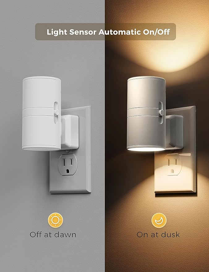 L LOHAS LED Night Light Plug in, Night Lights Plug into Wall, Light Sensor - Image 2