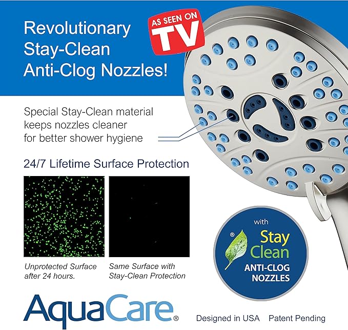 Hotel Spa AquaCare As-Seen-On-TV High Pressure Handheld/Rain 50-mode 3-way - Image 5