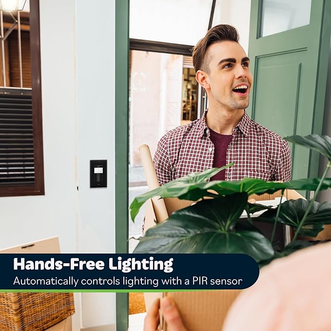 TOPGREENER PIR Motion Sensor Switch, Ambient Light Level Detector, No Neutral - Image 3