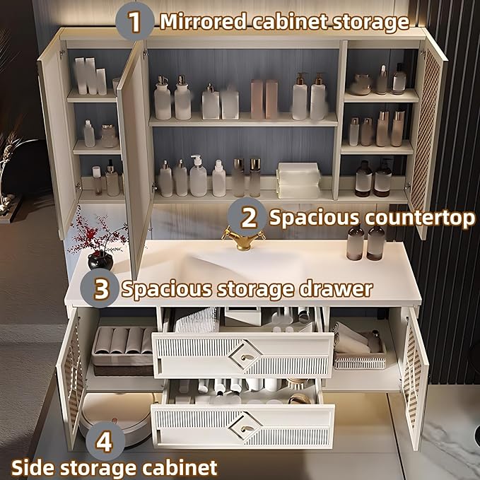 44IN Luxury Floating Bathroom Vanity - Image 7