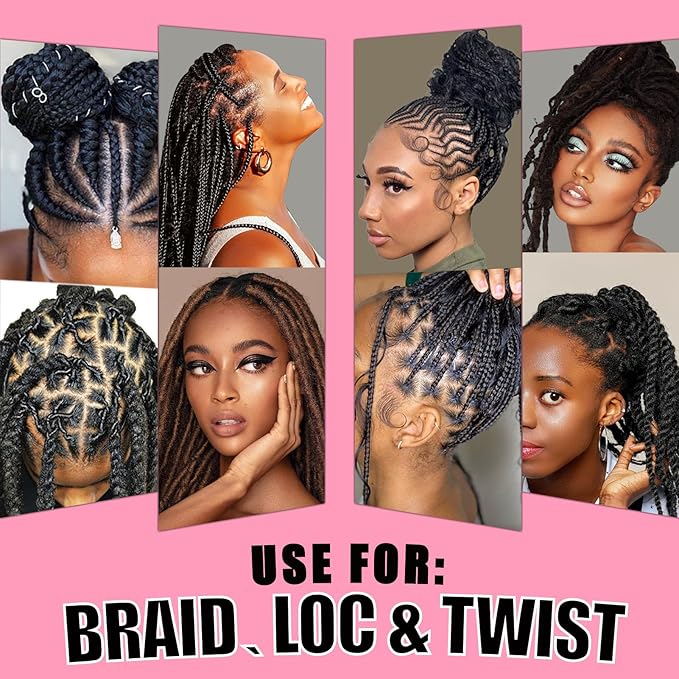 13.4oz Braiding for Twist, No Flake Extra Hold High Shine Braid Gel & Edge - Image 5