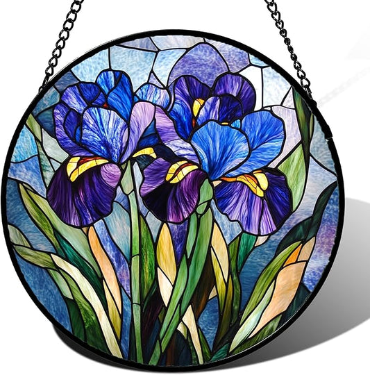 CRISGIF Stained Glass Window Hanging by Follow