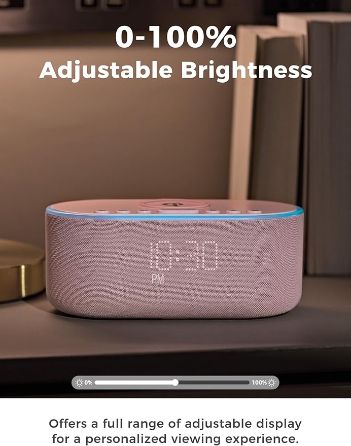 Odokee Wireless Charging Alarm Clock Radio: Qi Certified Fast Wireless Charger - Image 6