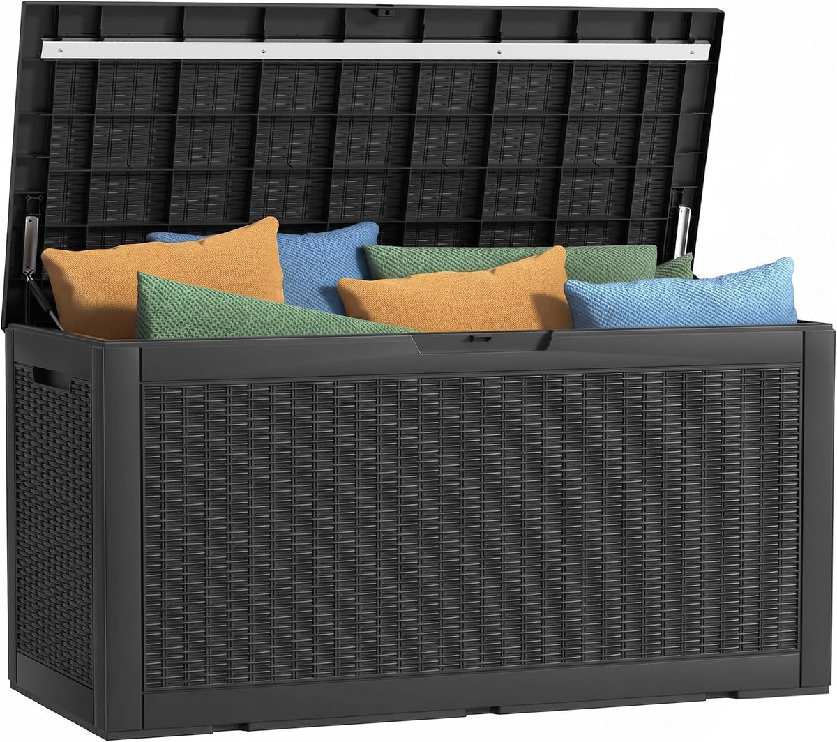 120 gallon outdoor deck box, lockable waterproof outdoor, main product view