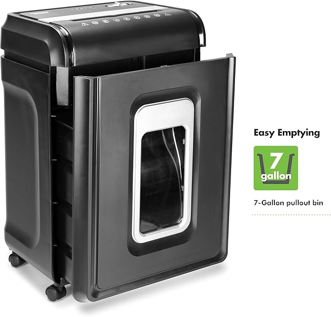 Aurora AU2260XA Heavy Duty Anti-Jam 22-Sheet Crosscut Shredder/60 Min Run Time/ - Image 4