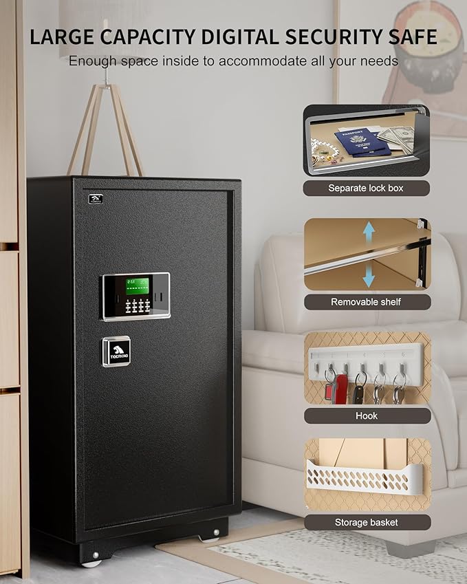 【US STOCK】TIGERKING 7.2 Cubic Feet Extra Large Heavy Duty Safe Box, Home Safe - Image 3