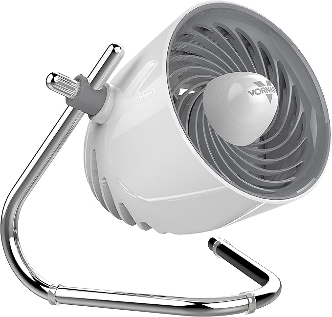 Vornado Pivot Personal Air Circulator, Desk Fan, Ice White by Vornado