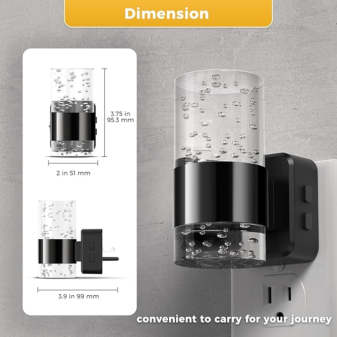L LOHAS LED Night Lights Plug into Wall 2 Pack, Dimmable Night Light - Image 5