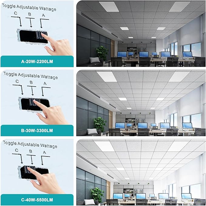 VocgoUU 8 Pack 2x2 LED Flat Panel Light - Image 4