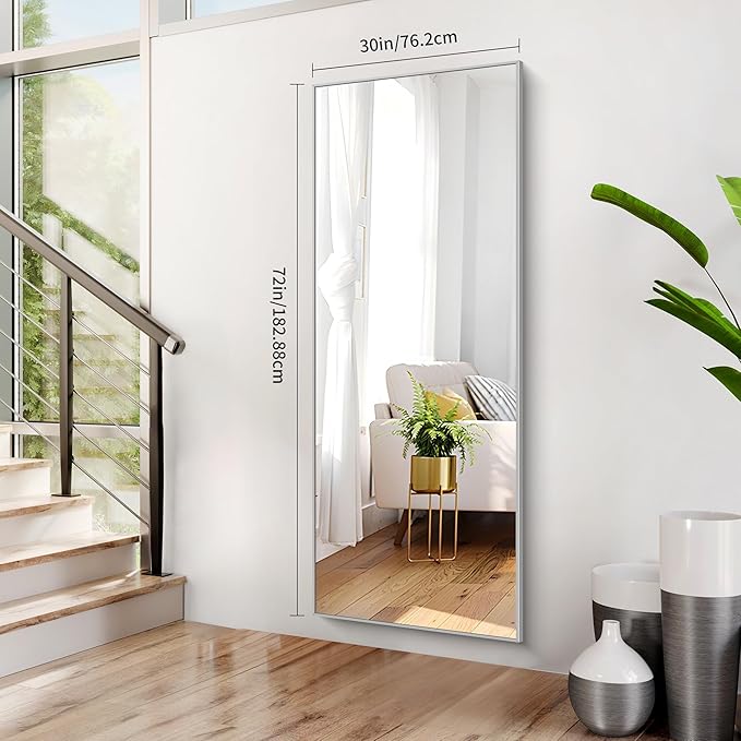 30x72inch Bathroom Mirror, Large Rectangular Wall Mirror - Image 4