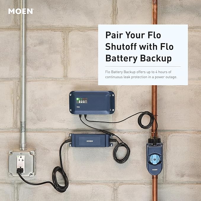 Moen Flo Smart Water Monitor and Automatic Shutoff Sensor, Wi-Fi Connected - Image 30